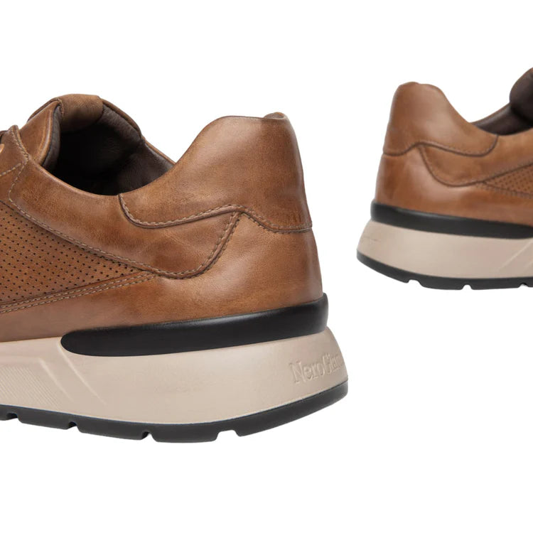 Nero Giardini Sneakers Uomo Cuoio "Pelle made in Italy"