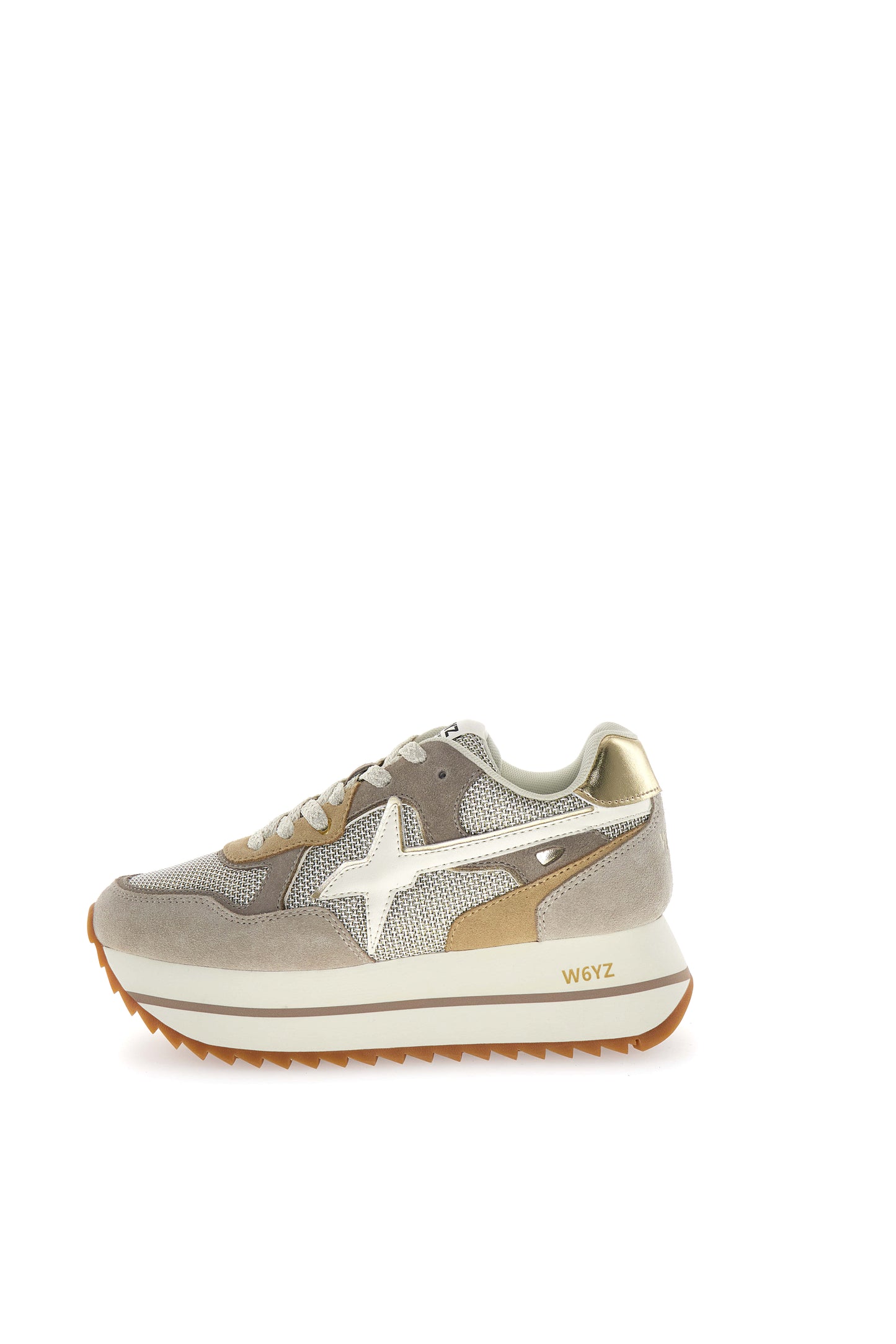 W6YZ DEVA - Sneakers basse GREY-WHITE-BEIGE