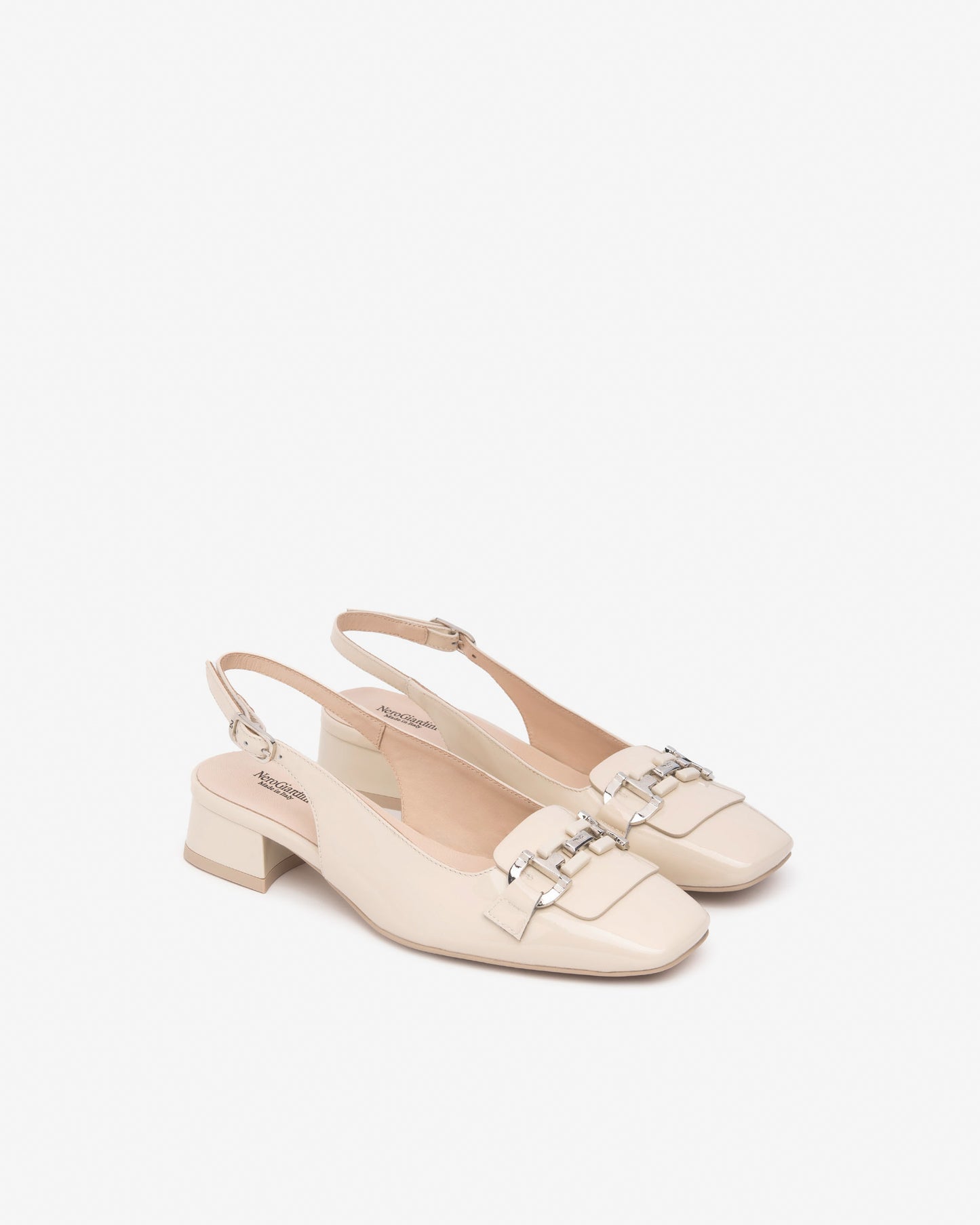Slingback Nero Giardini Latte Art.512331D