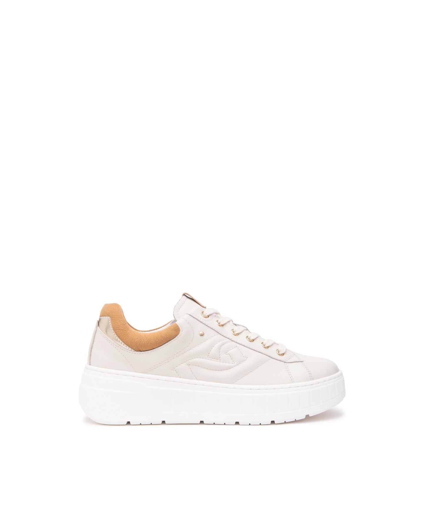 Sneakers Nero Giardini Beige Platform