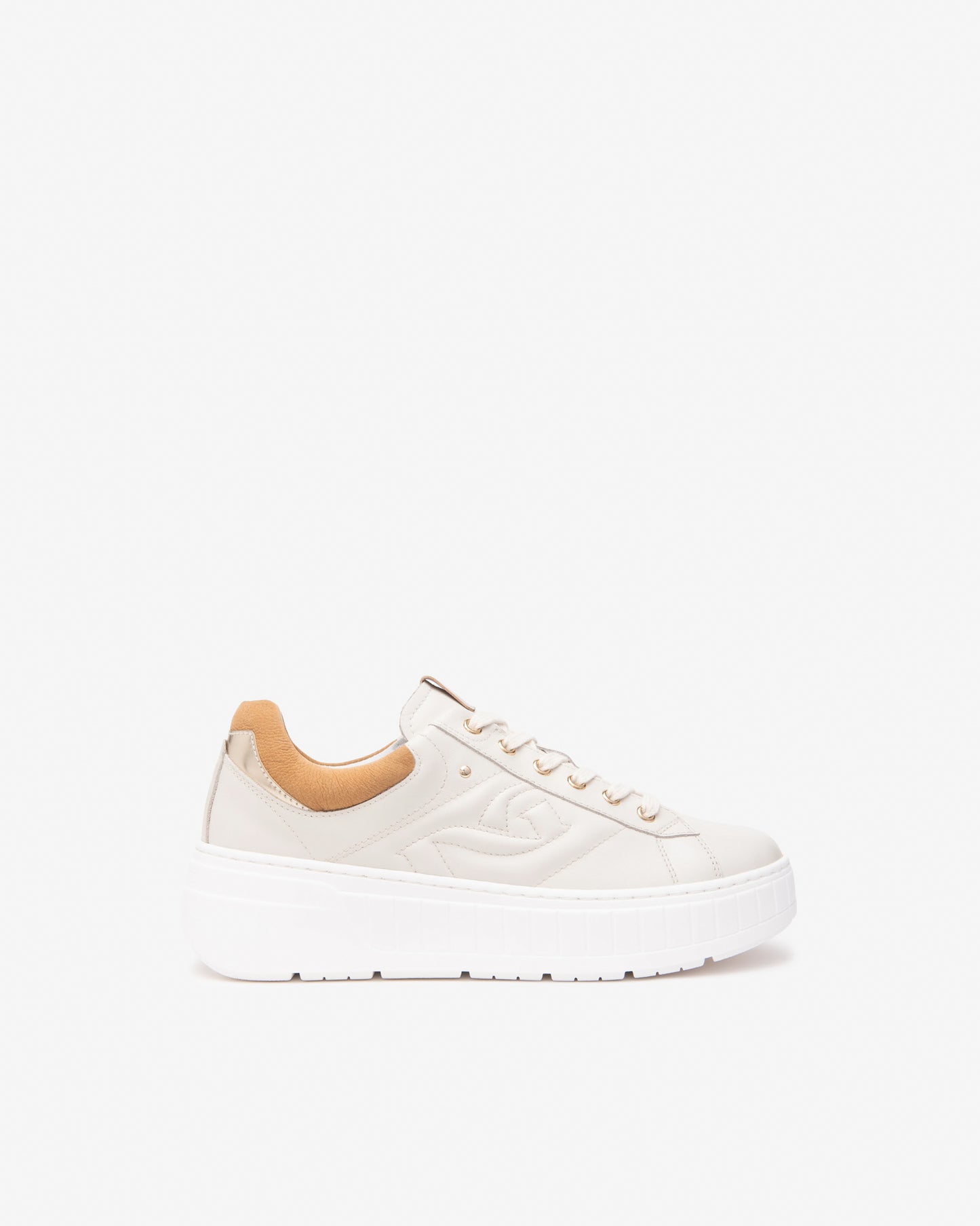 Sneakers Nero Giardini Beige Platform