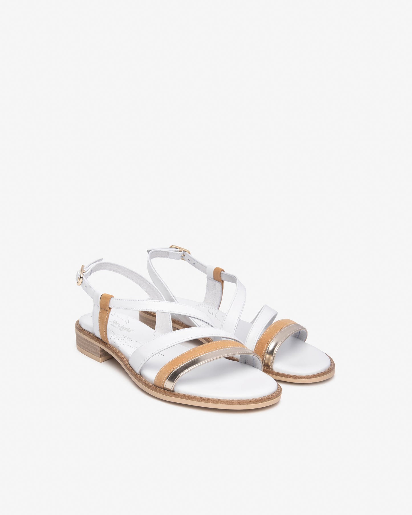 Nero Giardini Sandalo Donna Bicolore Bianco e Beige