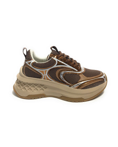 Scarpe donna sneaker Emanuélle Vee Arcade bronze/ brown D26EV16 452P-504-10-T168C