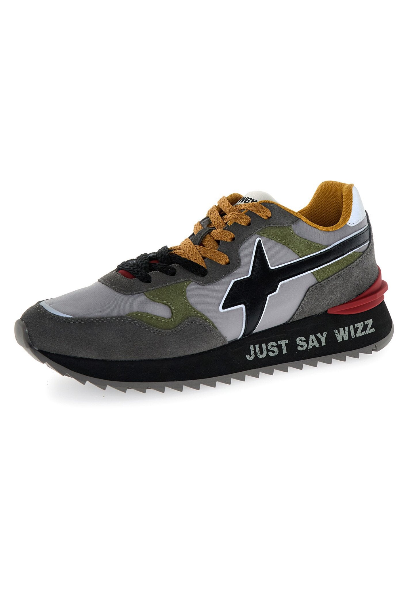 W6YZ YAK-M. SUEDE/NYLON SOLE JUST ANTHRACITE-GREY-MILITARE