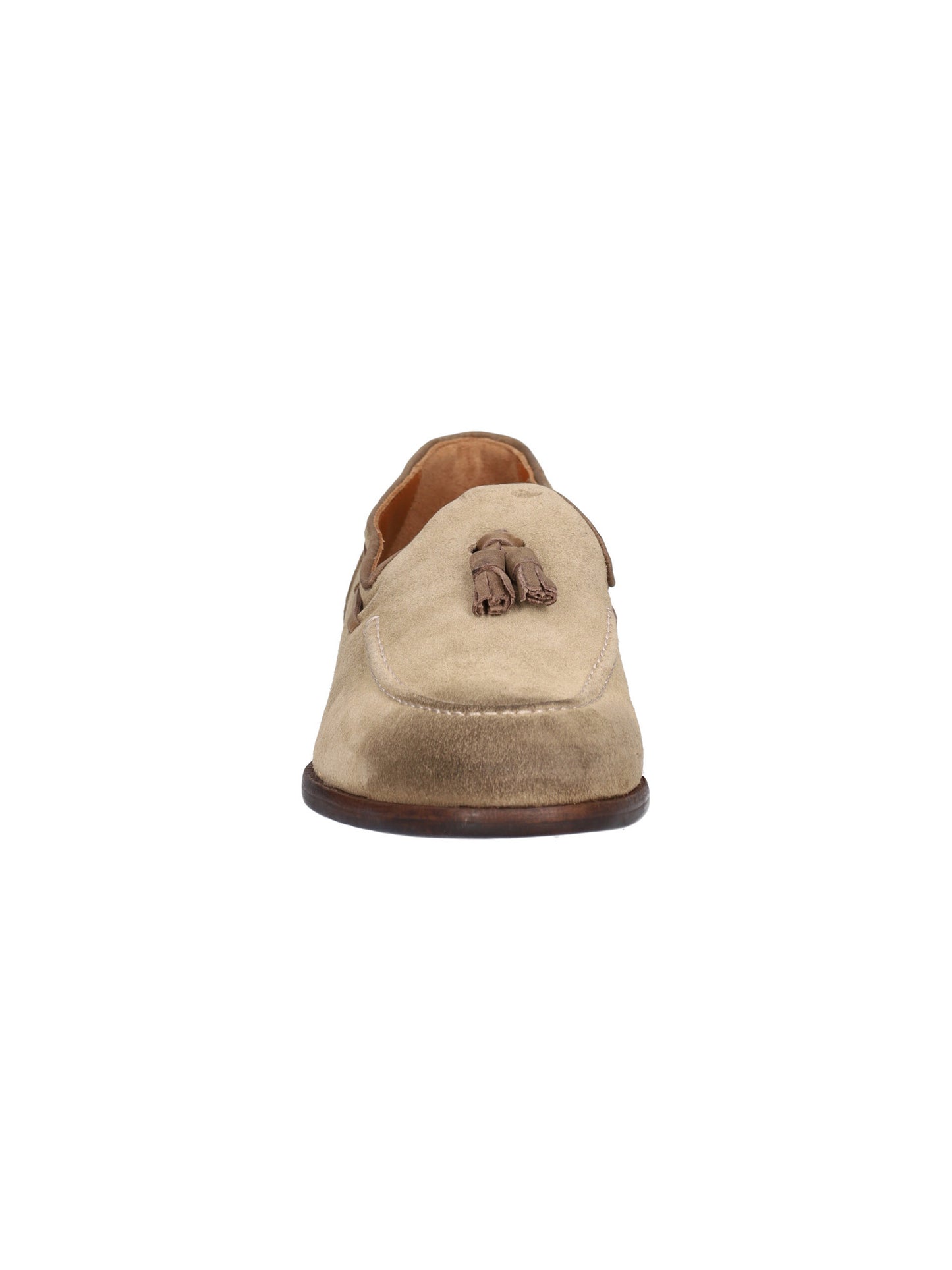Mocassino Beige con nappine in tinta Nero Giardini