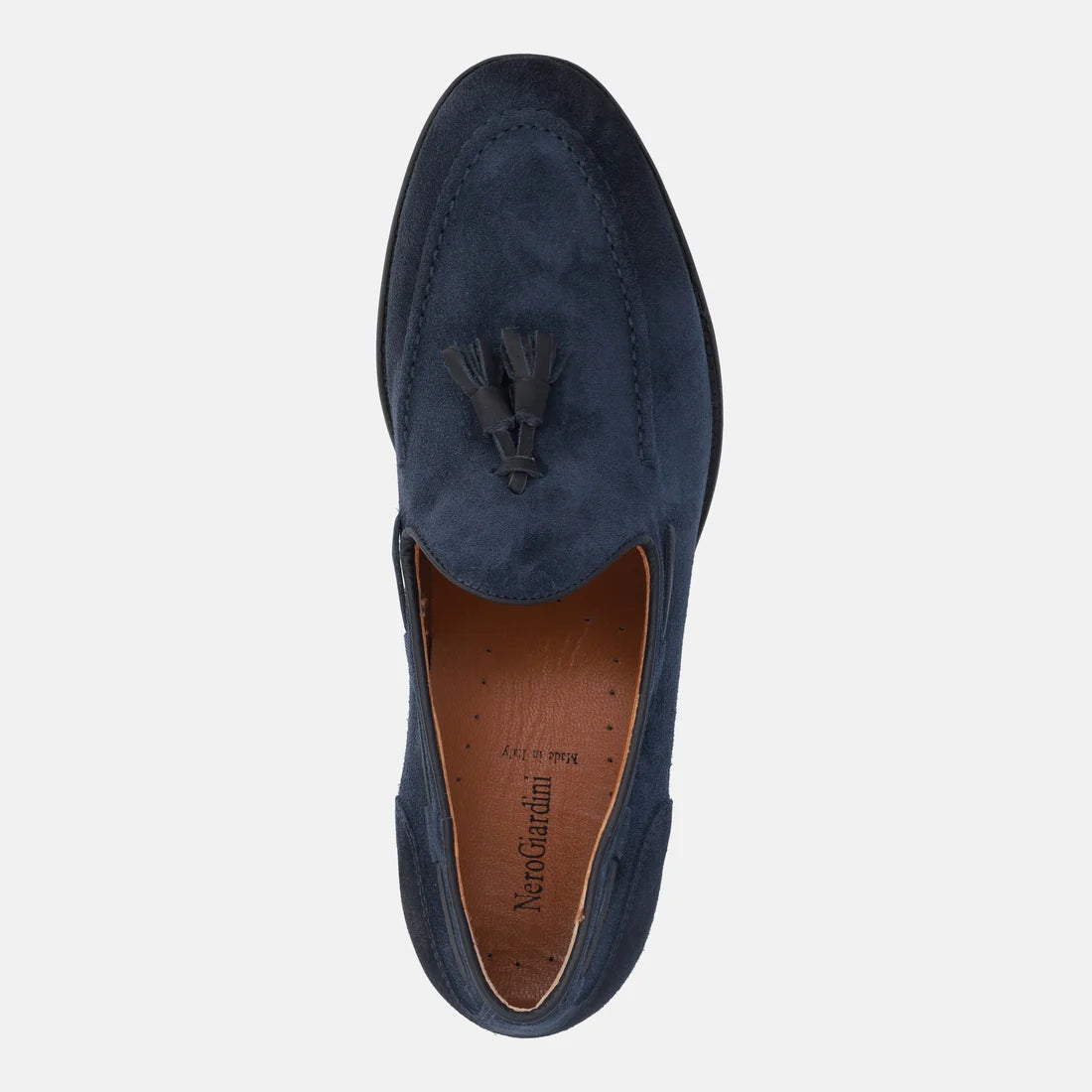 Mocassino Blue Nero con nappine a corredo Nero Giardini