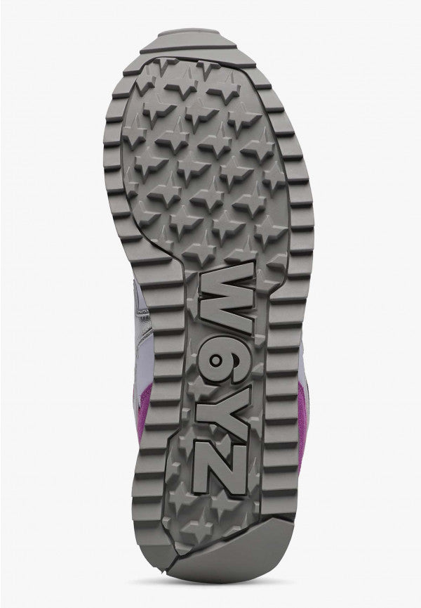 W6yz YAK-W. - Sneakers in tessuto tecnico e suede - Fucsia
