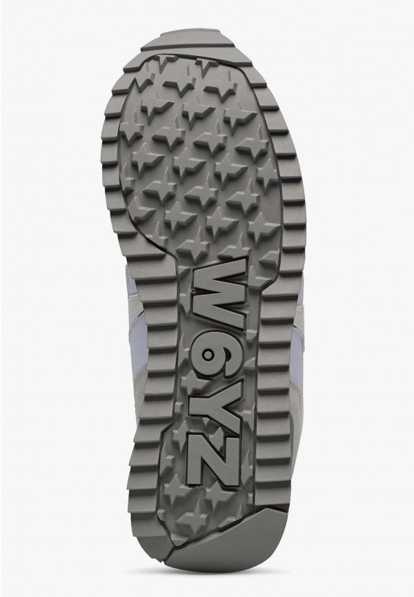 W6yz YAK-W. - Sneakers in tessuto tecnico e suede - Bianco-Grigio