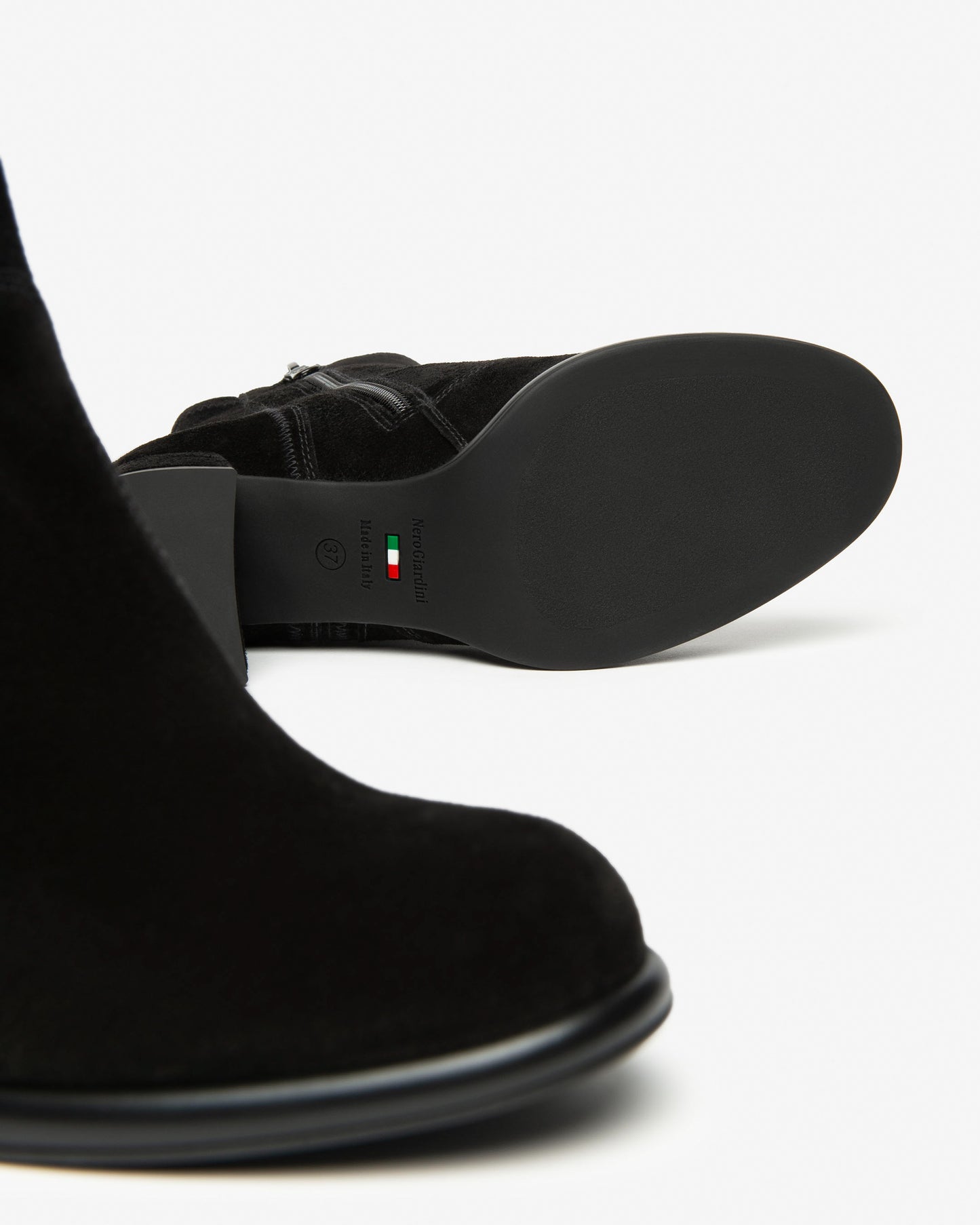NeroGiardini Tronchetti Donna in Suede nero 514311D-100 shoesstyle