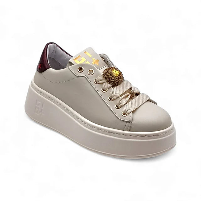 SNEAKERS DONNA GIO+ PIA 250A COMBI LATTE/BOTTONI