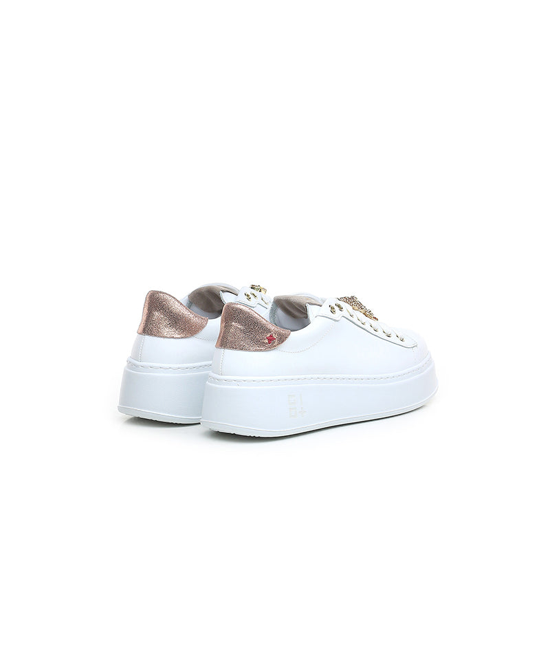 Gio+ – Sneakers donna in pelle – Art. PIA240B Bianco