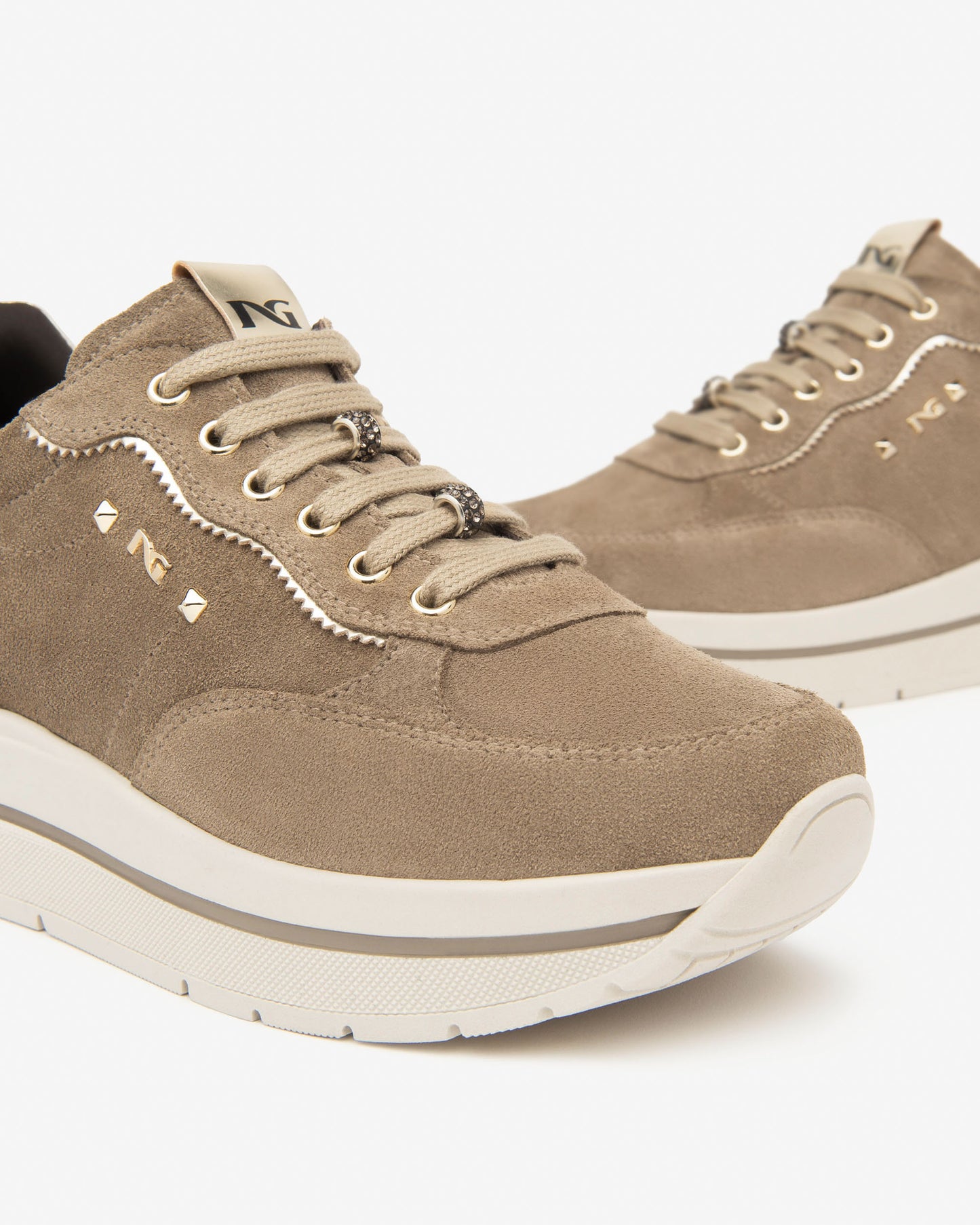 NeroGiardini Sneakers Donna in Suede e Materiale Tecnico