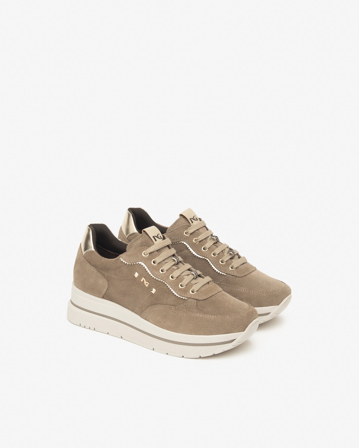 NeroGiardini Sneakers Donna in Suede e Materiale Tecnico