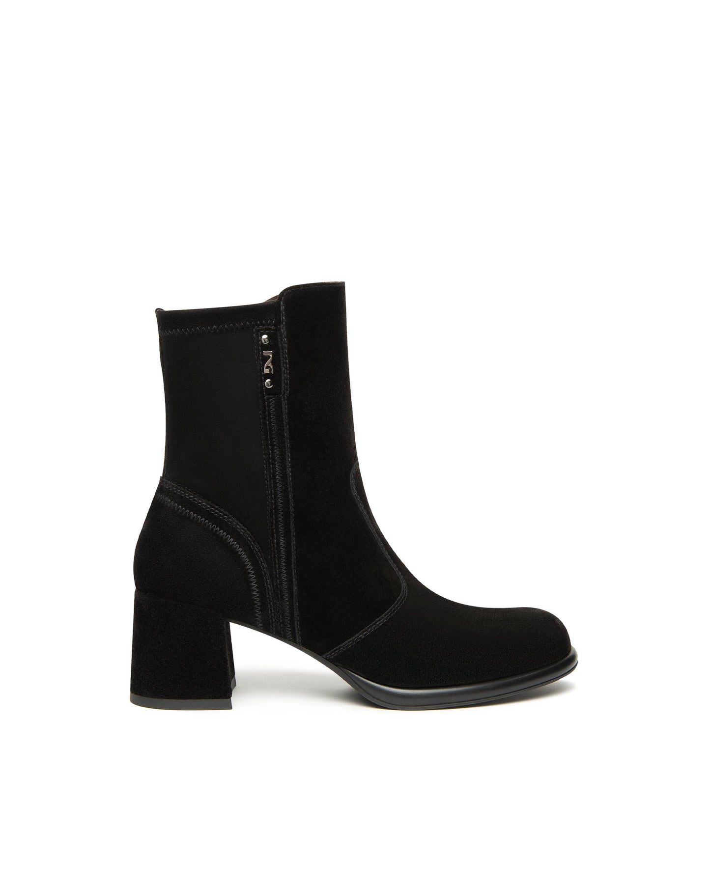 NeroGiardini Tronchetti Donna in Suede nero 514311D-100 shoesstyle