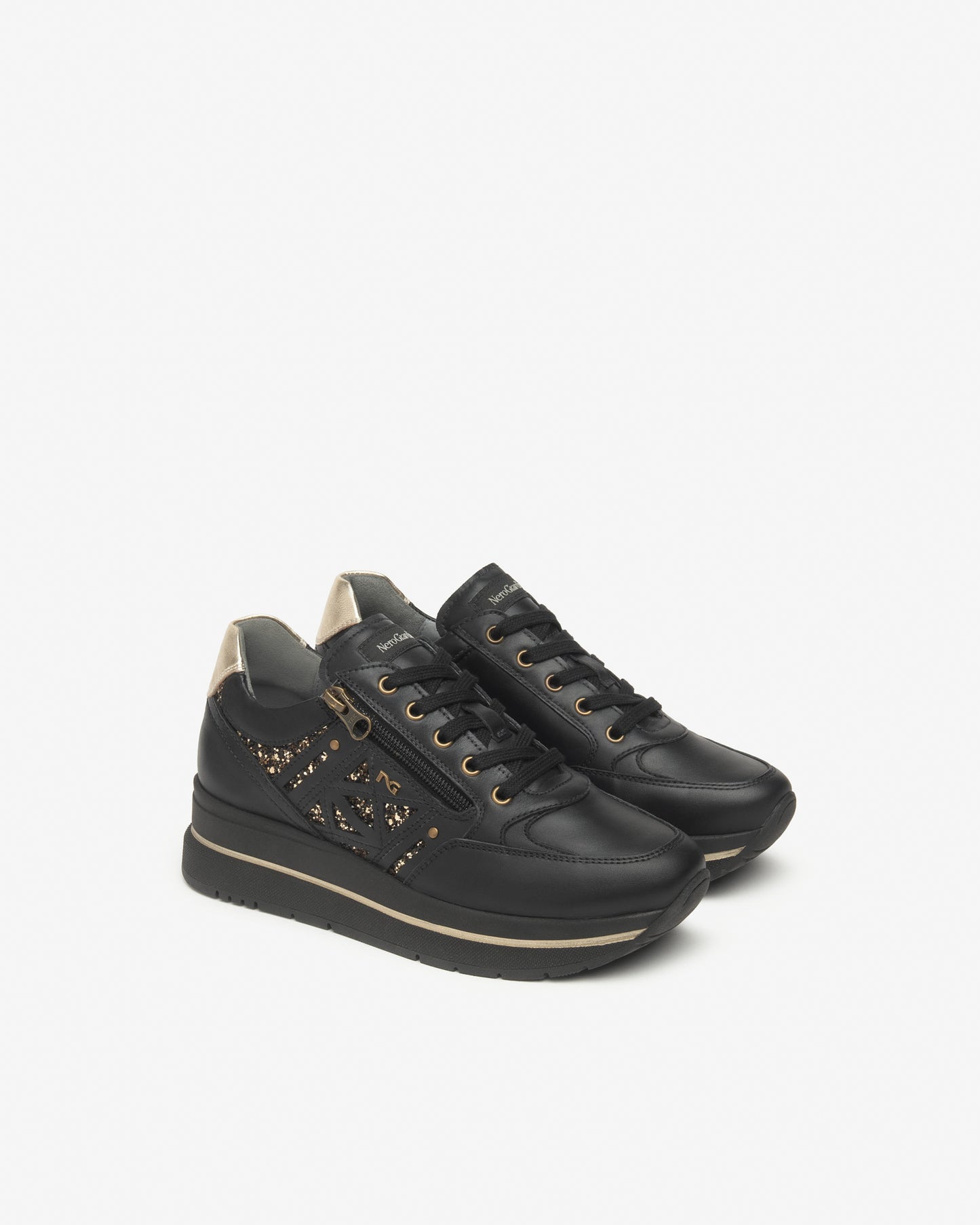 Nero Giardini Sneakers Donna in Pelle e Materiale Tecnico