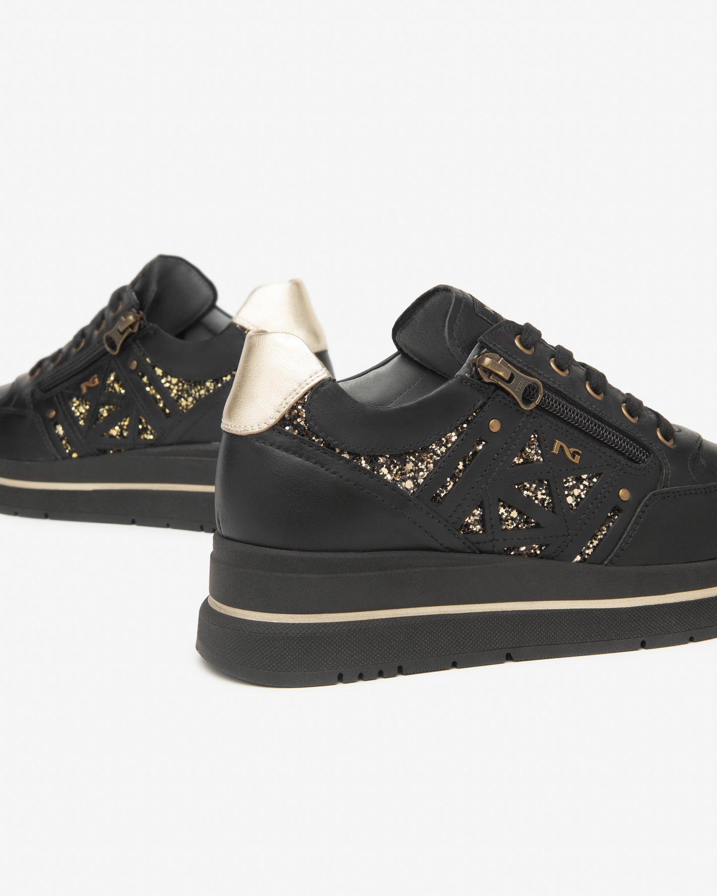 Nero Giardini Sneakers Donna in Pelle e Materiale Tecnico