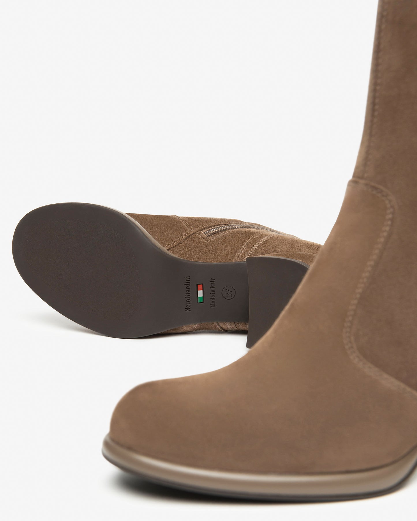 NeroGiardini Tronchetti Donna in Suede e Materiale Tecnico I514311D-427 marroni shoesstyle