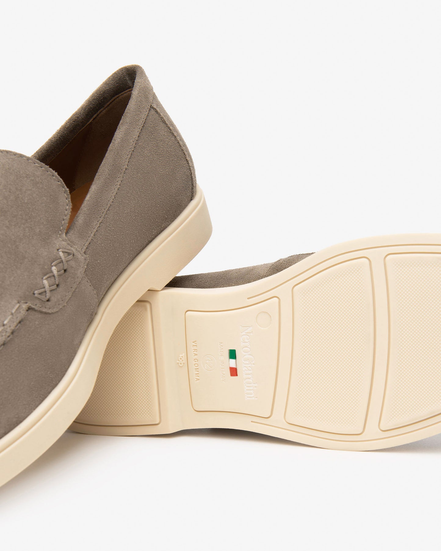 Mocassino Beige nero Giardini Uomo
