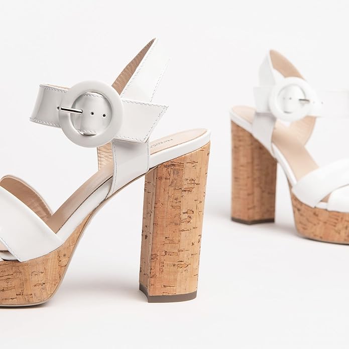 Sandal Nero Giardini White Glossy E410241D