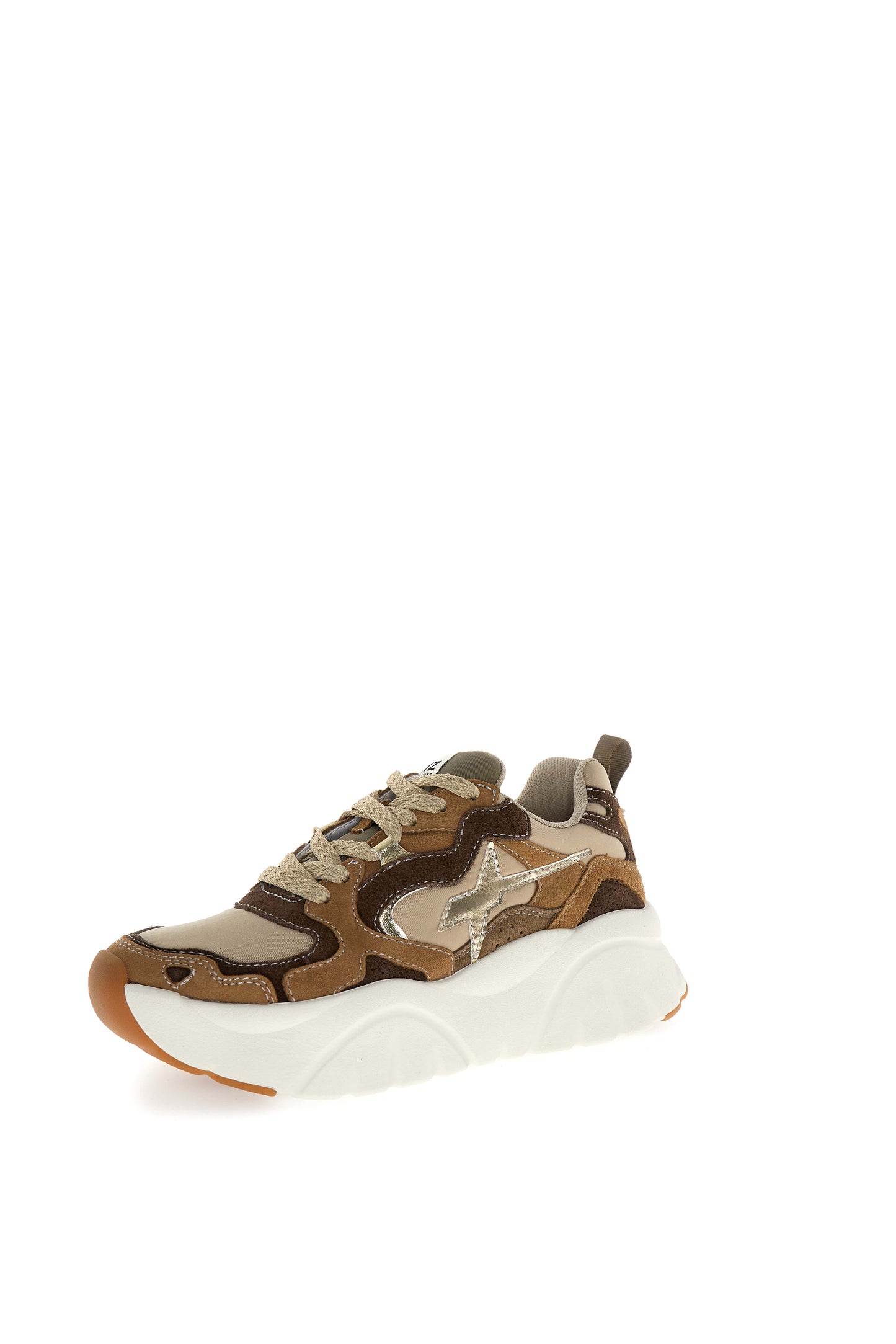 W6YZ MIA-W. SUEDE/NYLON TAUPE-BLACK-BEIGE