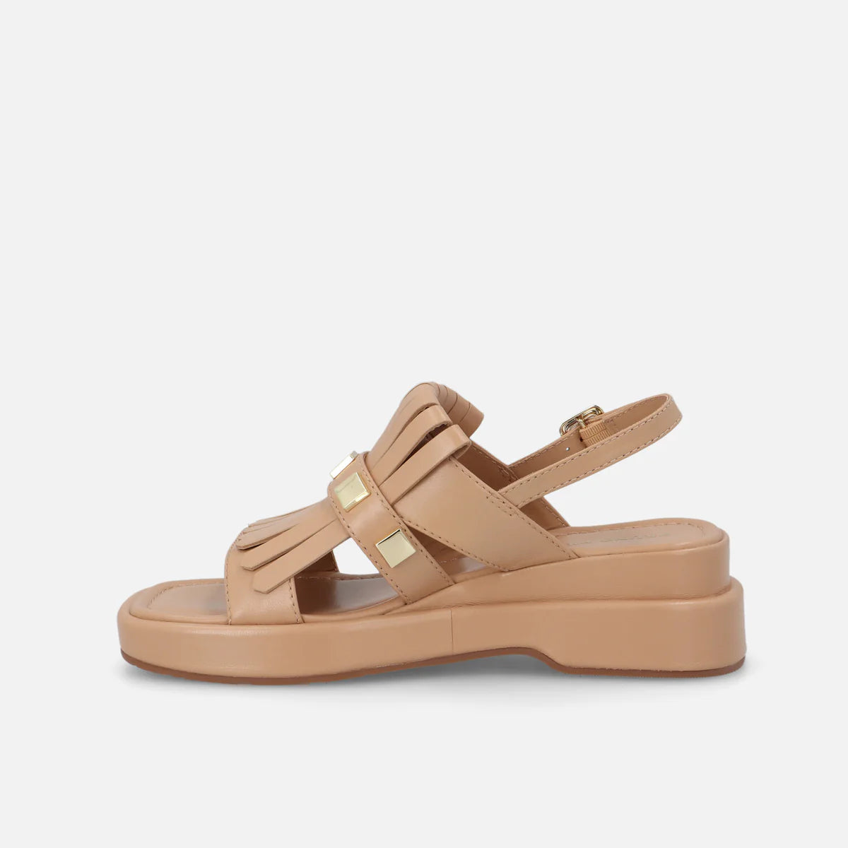 Sandal Bruno Premi Wheat color with platinum studs