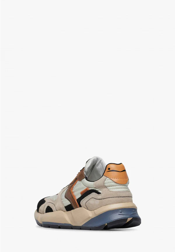 Voile Blanche Sneakers Multicolr Beige Nera Bianca Mod. Club Uomo