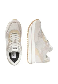 W6YZ DEVA - Sneakers basse GREY-WHITE-BEIGE