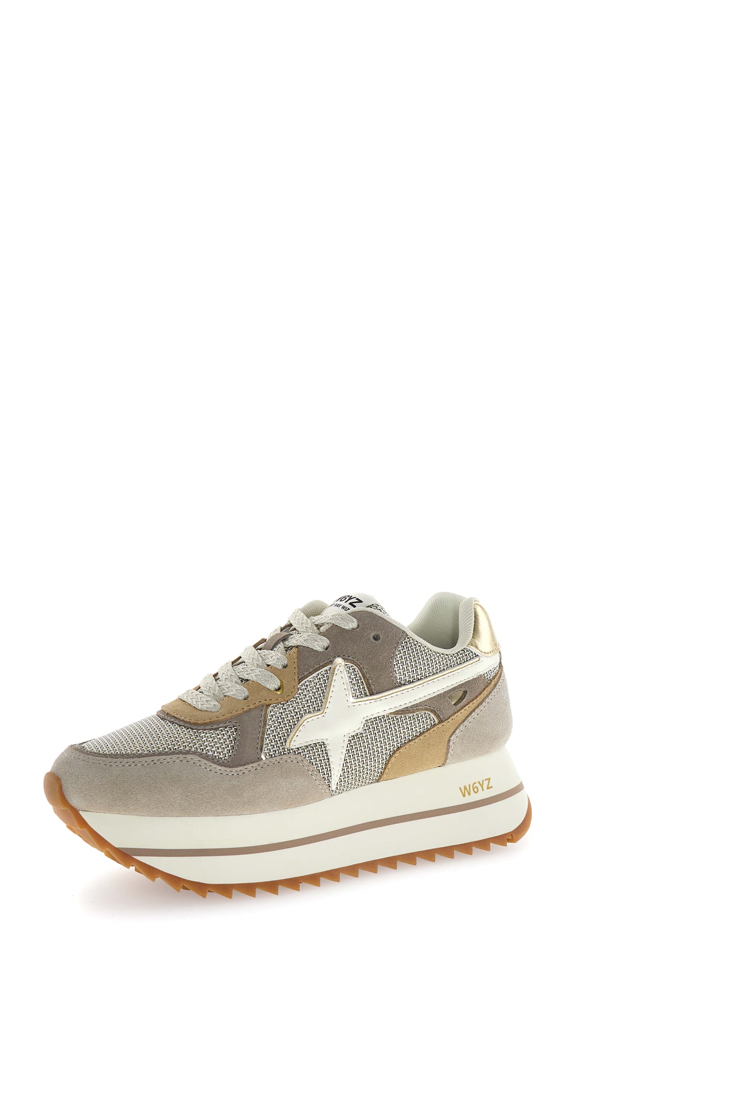W6YZ DEVA - Sneakers basse GREY-WHITE-BEIGE
