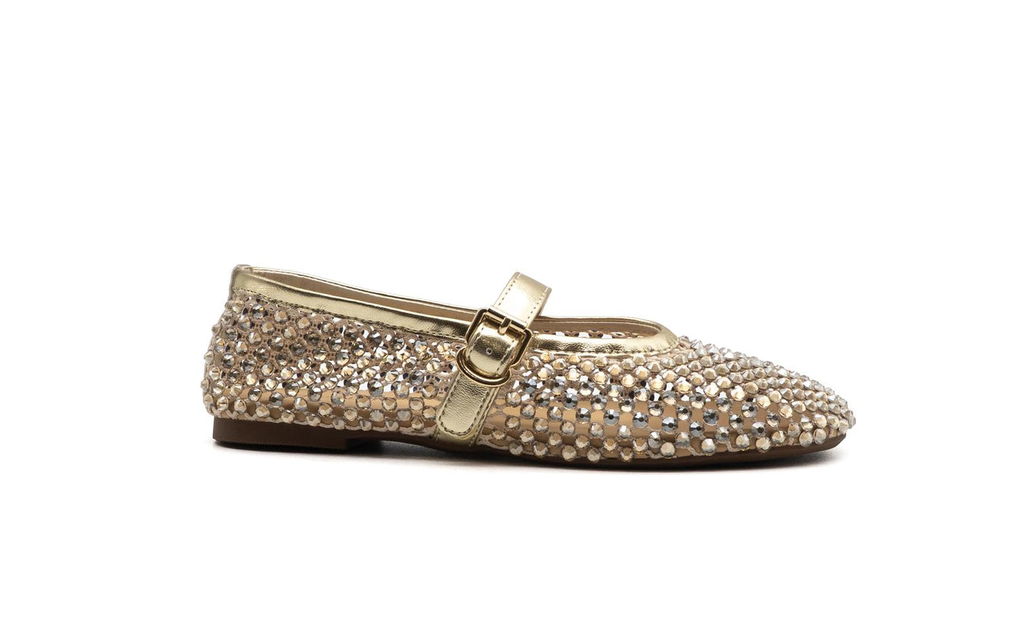 Ballerina in rete con strass Platino Teresaemme