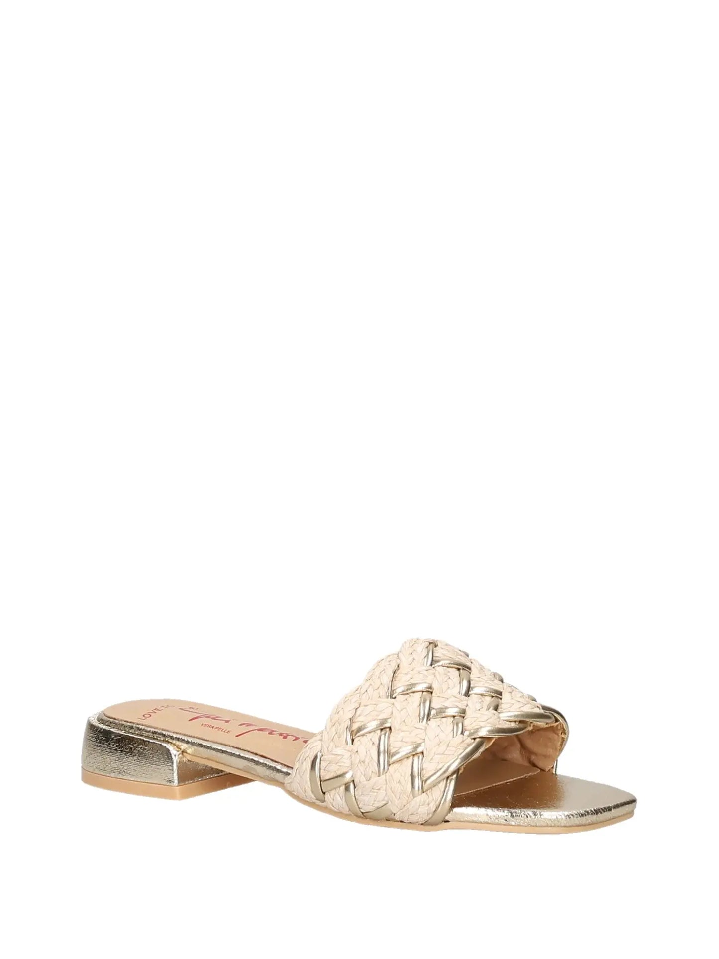 Ciabatta Bianca Oro DONNA - LOVE To LOVE By Gai Mattiolo- 1010