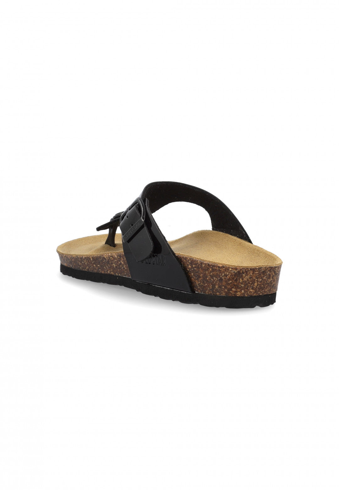 Goldstar Black Flip Flop Sandal with Matching Buckle