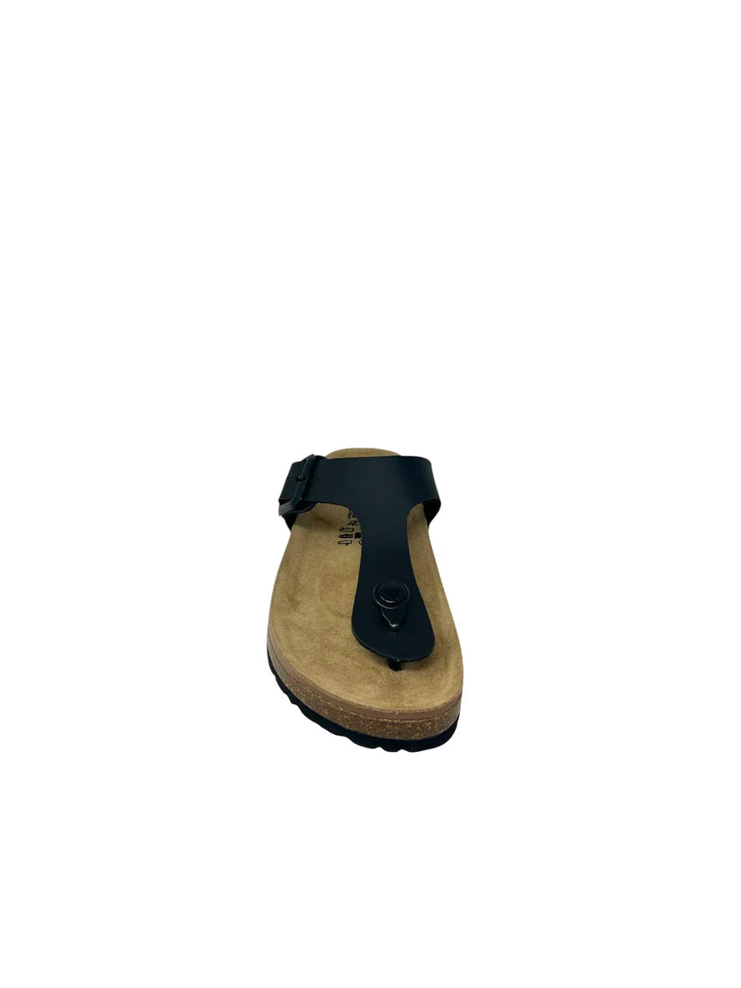 Goldstar Black Flip Flop Sandal with Matching Buckle