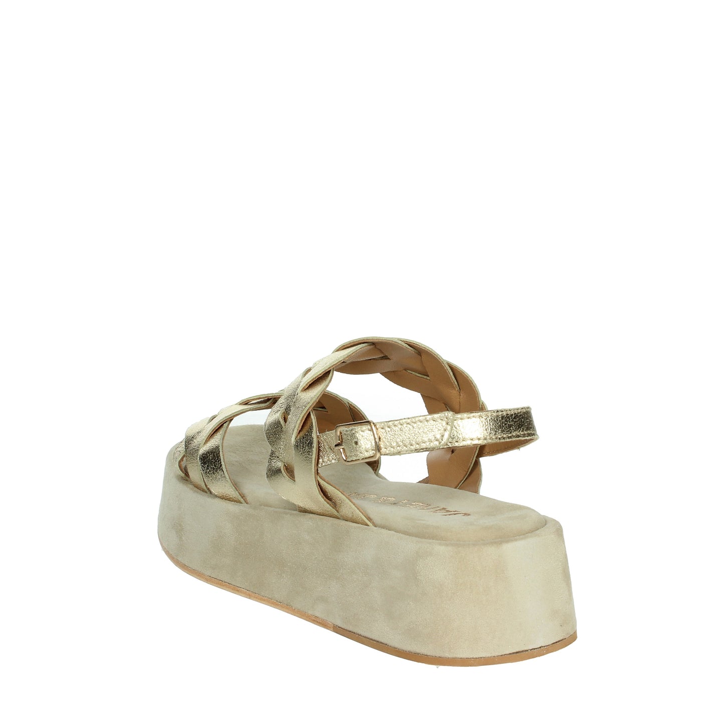 Janet Platinum Platform Sandal