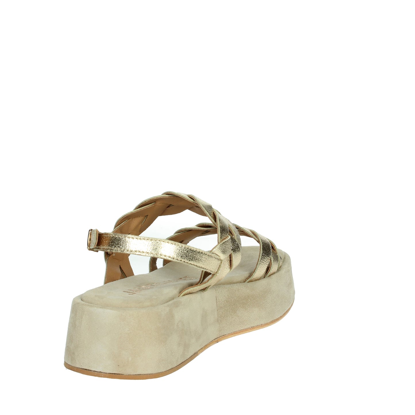 Janet Platinum Platform Sandal