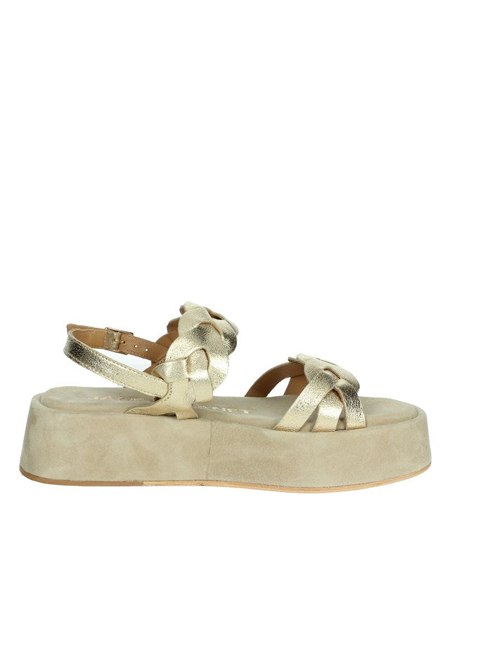 Janet Platinum Platform Sandal