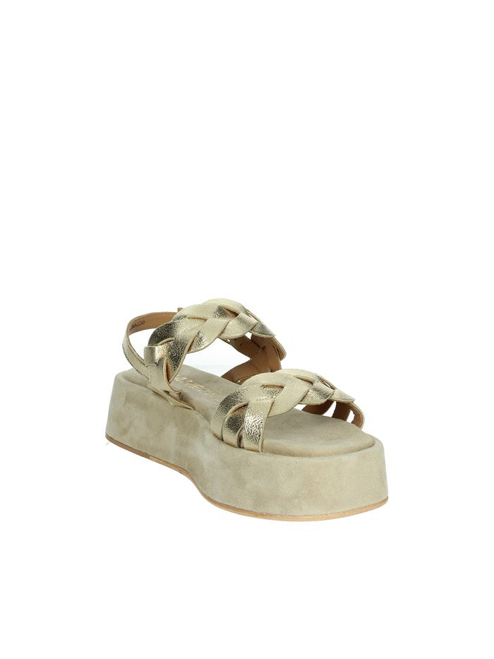 Janet Platinum Platform Sandal