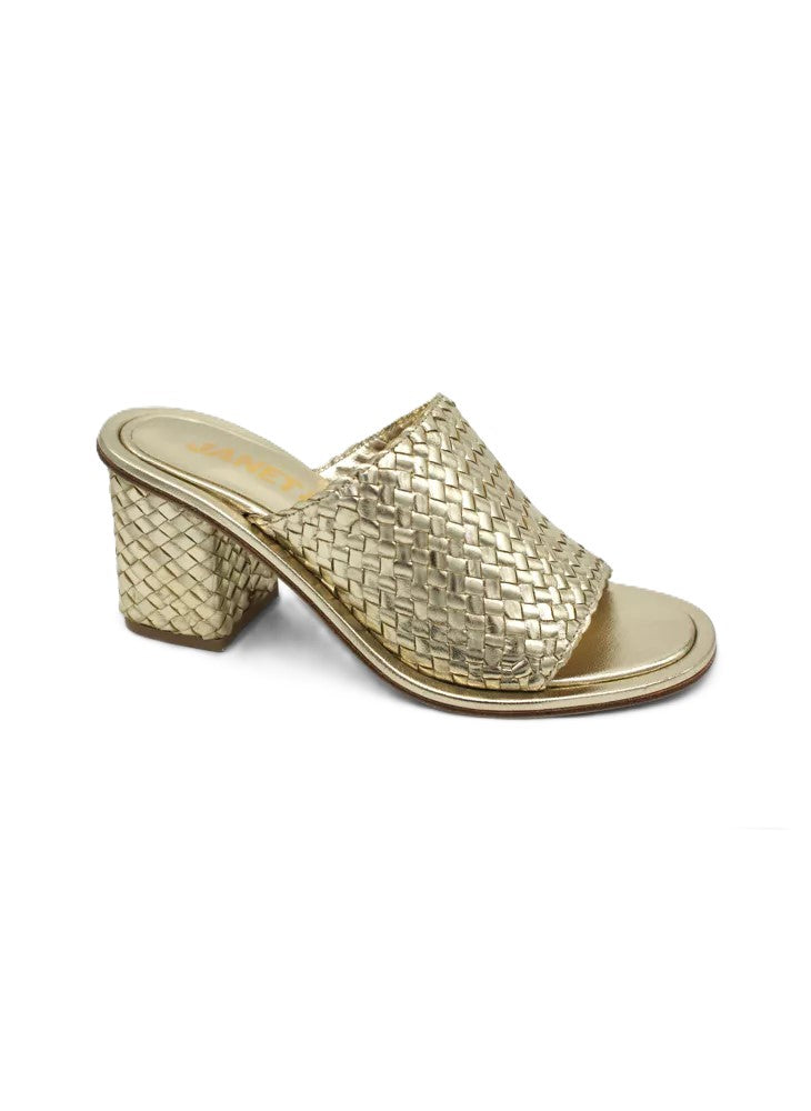 Sabot Janet & Janet Donna in pelle a trama incrociata