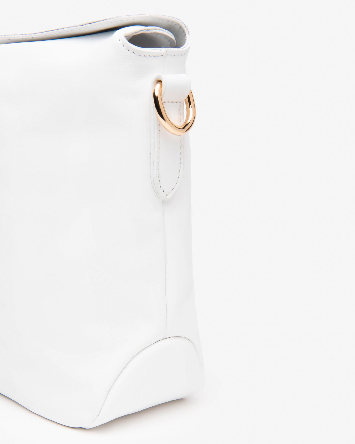White Leather Bag with Fringe Accessory and Beautiful Shoulder Strap Nero Giardini