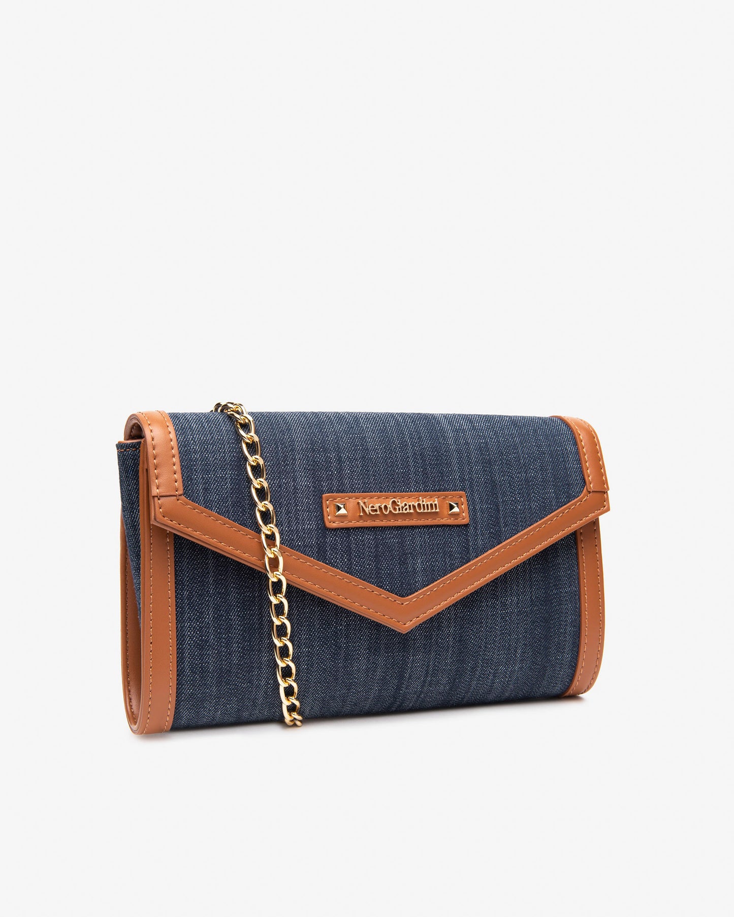 Pochette Nero Giardini Jeans E Cuoio