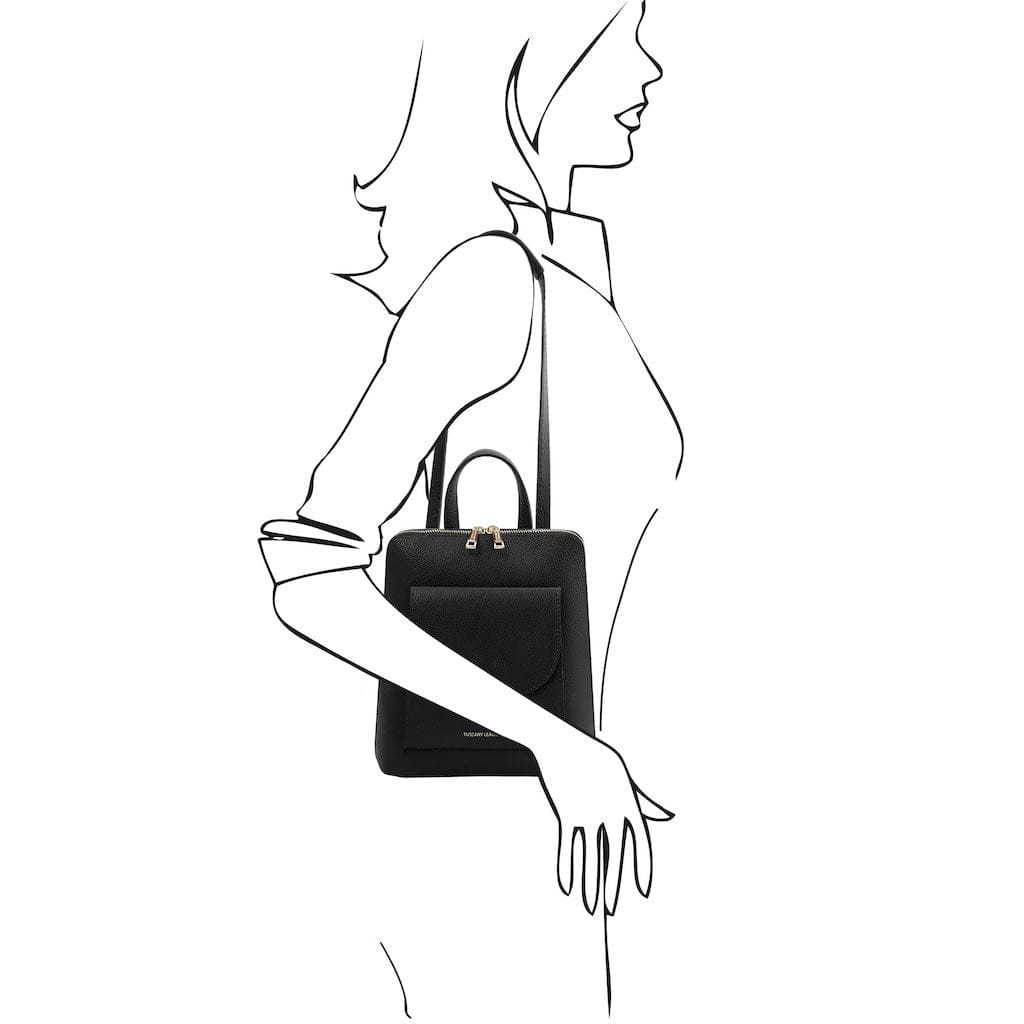 TL Bag - Small Convertible Leather Backpack For Women | TL142092