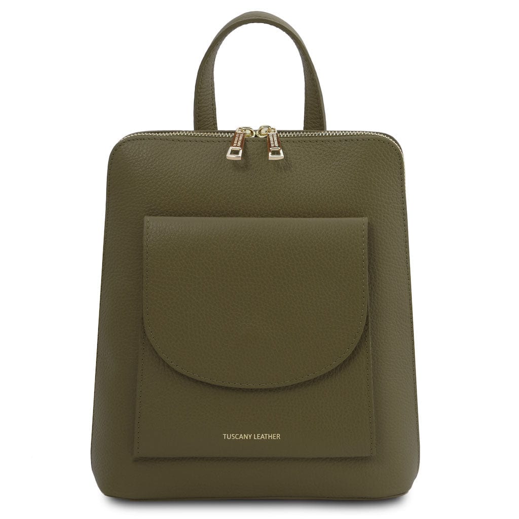 TL Bag - Small Convertible Leather Backpack For Women | TL142092
