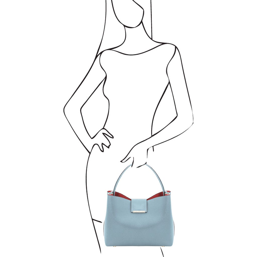 Clio - Palmellato leather bucket bag | TL141690