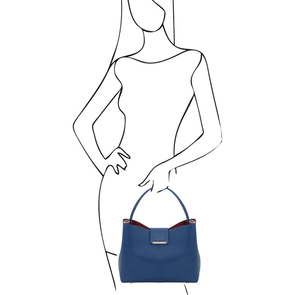 Clio - Palmellato leather bucket bag | TL141690