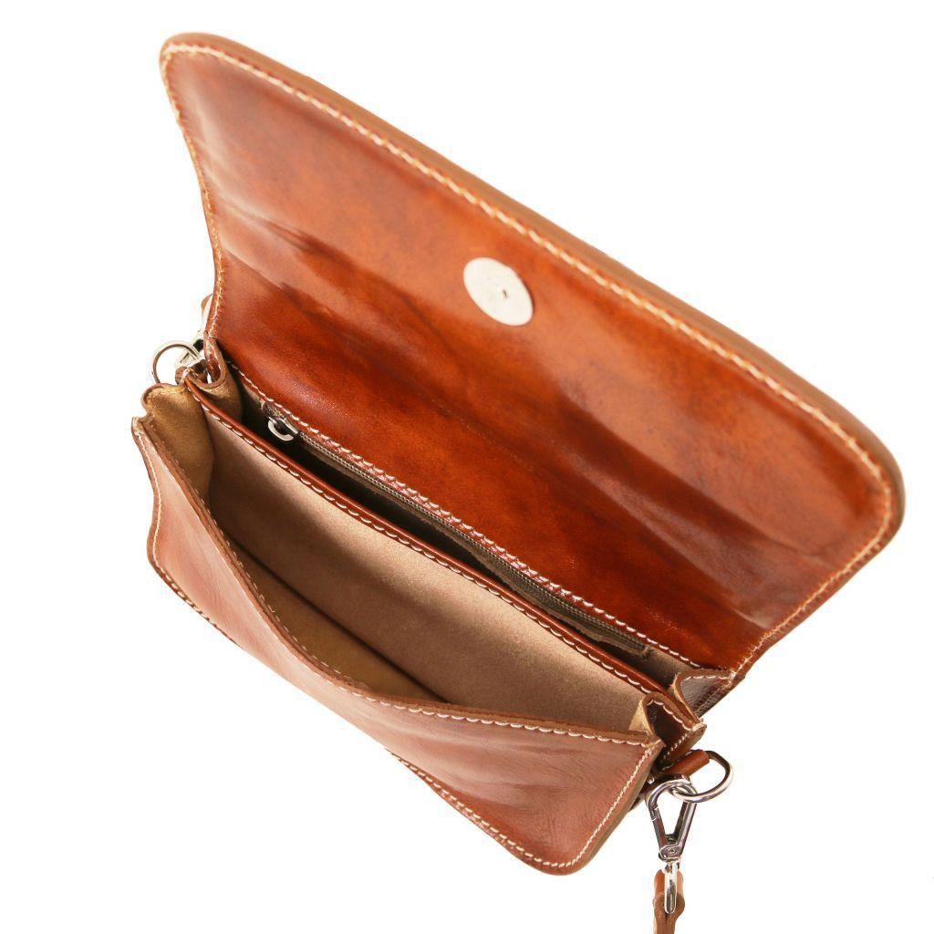 Carmen - Leather shoulder bag with flap | TL141713