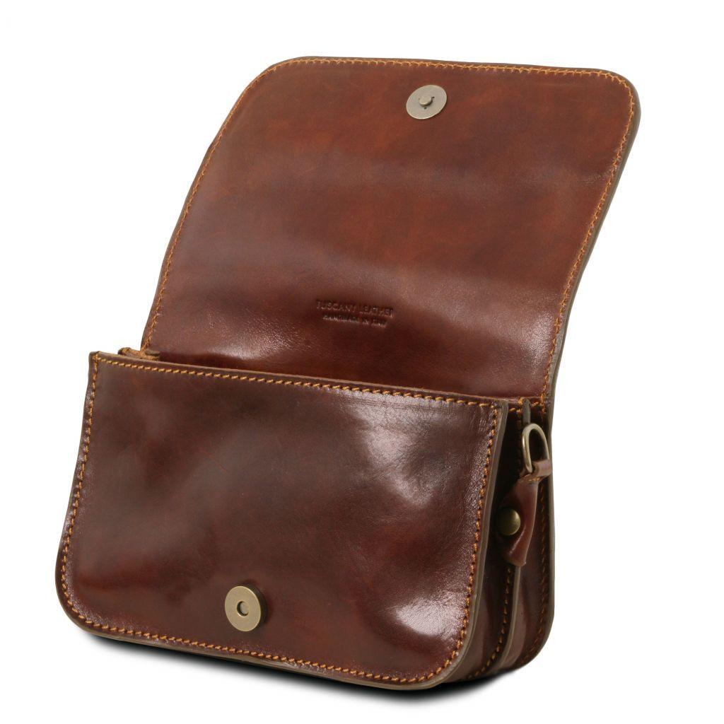 Carmen - Leather shoulder bag with flap | TL141713