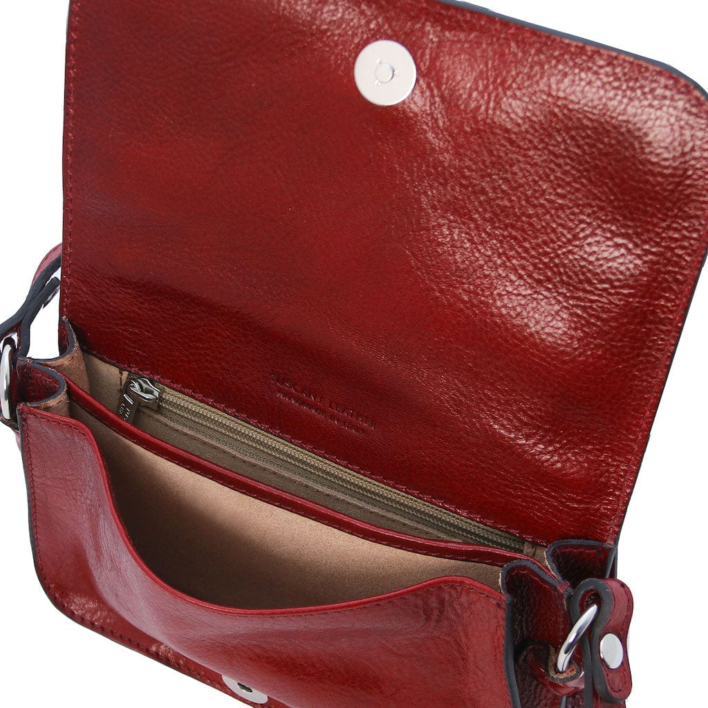Carmen - Leather shoulder bag with flap | TL141713