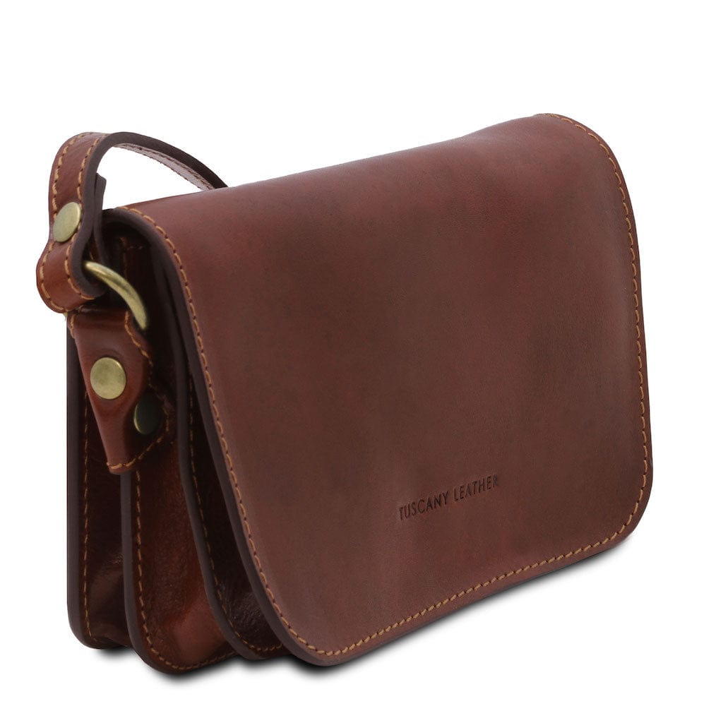 Carmen - Leather shoulder bag with flap | TL141713