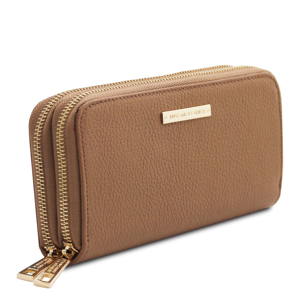 Mira - Double zip around leather wallet | TL142331
