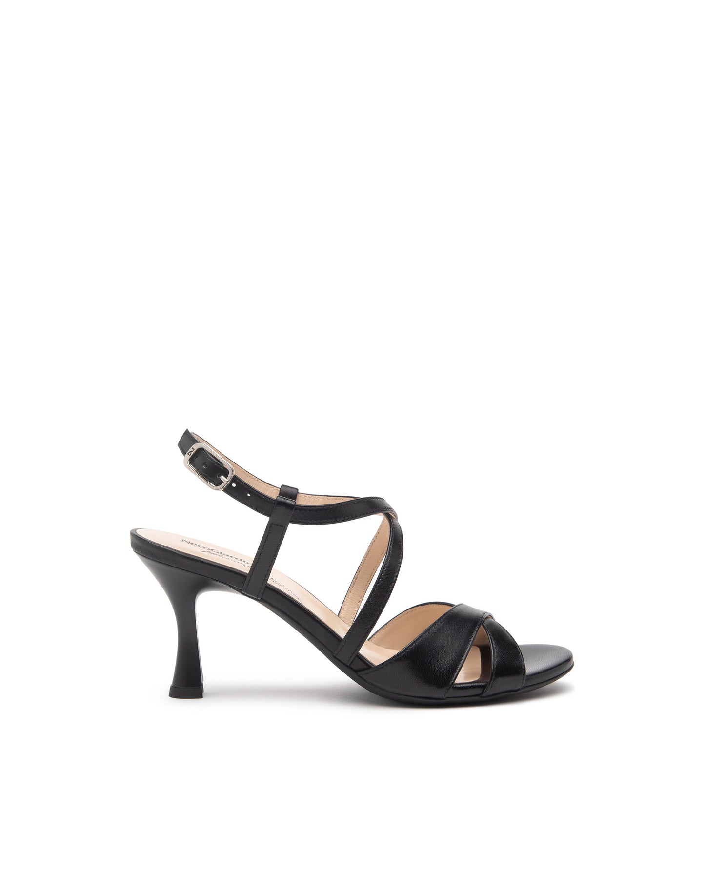 Black leather sandal Nero Giardini
