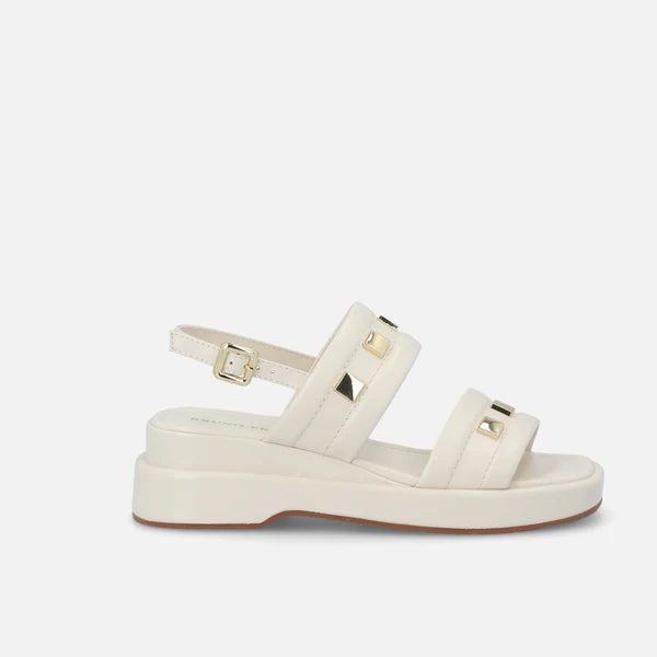 Bruno Premi Burro Low Sandal with Platinum Studs